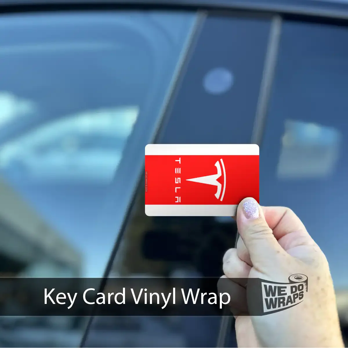 Tesla Flag | NFC Key Card Wrap
