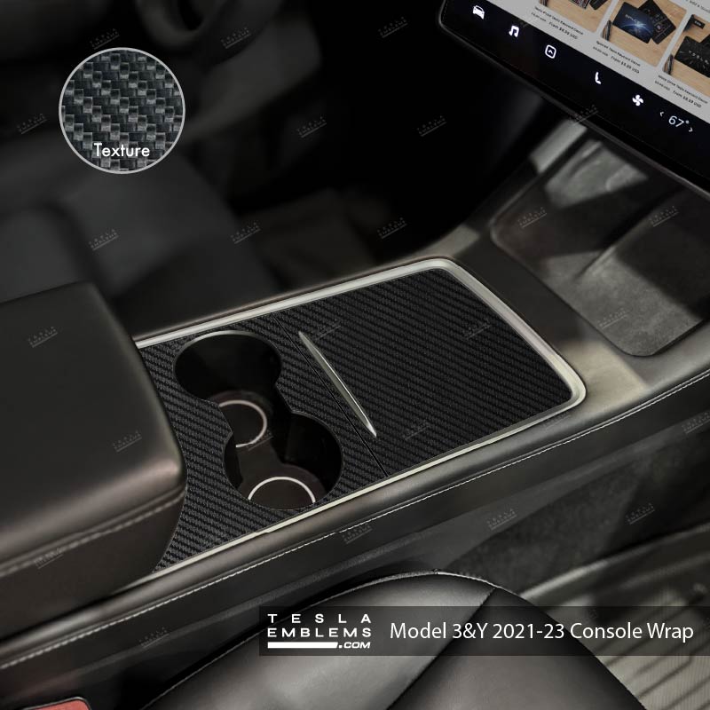 3M Carbon Fiber | Tesla Center Console Wrap Kit Model Y '21-25