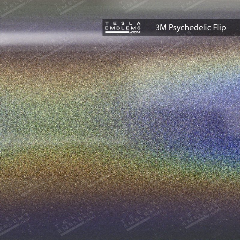 3M Satin Psychedelic Flip | Tesla Center Console Wrap Kit | Model Y 2026