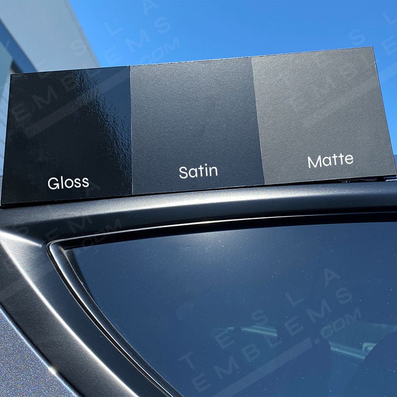 3M Gloss Black Tesla Steering Wheel Wrap | Model X
