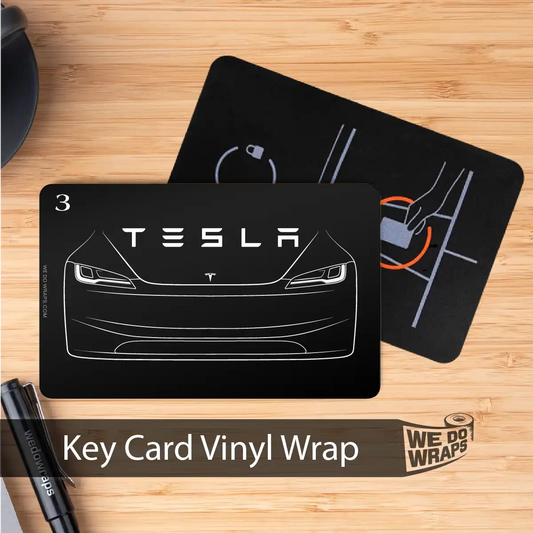 2024 Model 3 "Highland" Front Outline | NFC Key Card Wrap