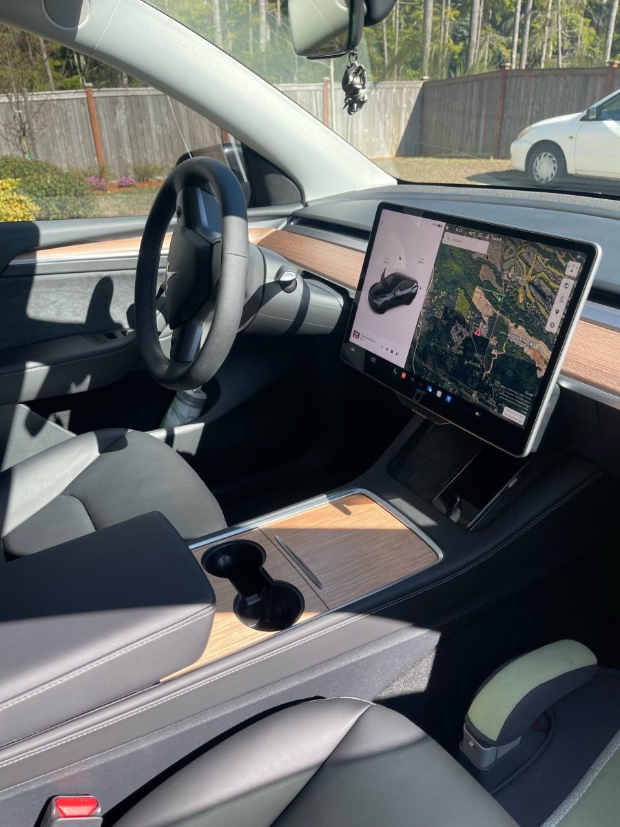 White Ash | Tesla Center Console Wrap Kit | Model Y 2026