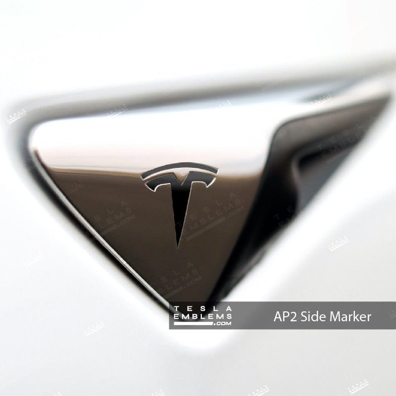 3M Satin Black Tesla Autopilot Camera Side Marker Decals (2pcs)