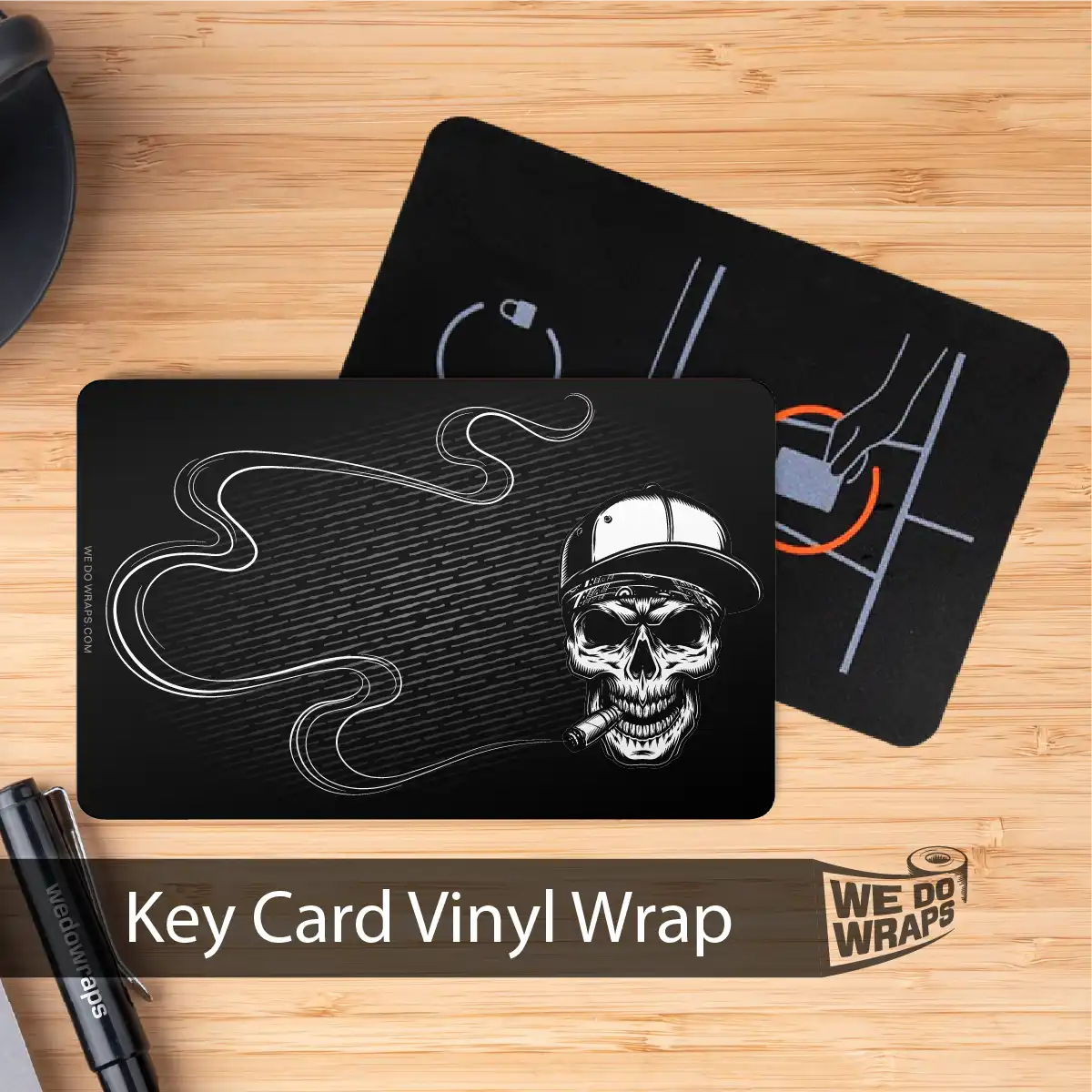Smoking Skull Art | NFC Key Card Wrap