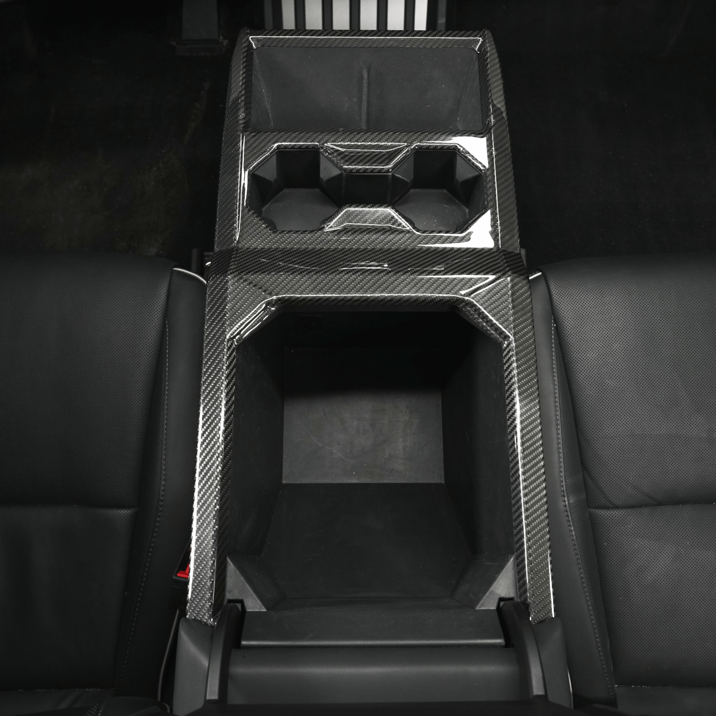 [Real Carbon Fiber] Front Drain Cup Panel For Cybertruck (Glossy/Matte)