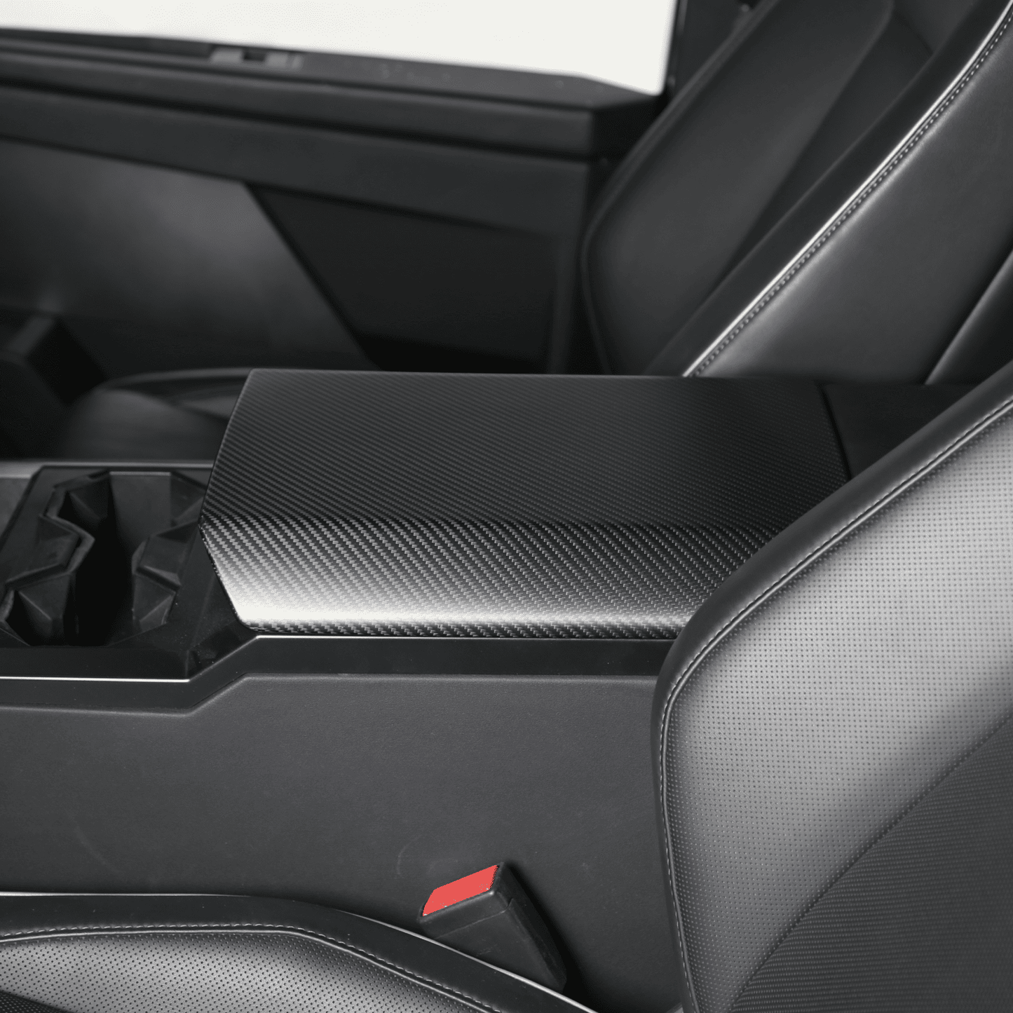[Real Carbon Fiber] Armrest Cover For Cybertruck