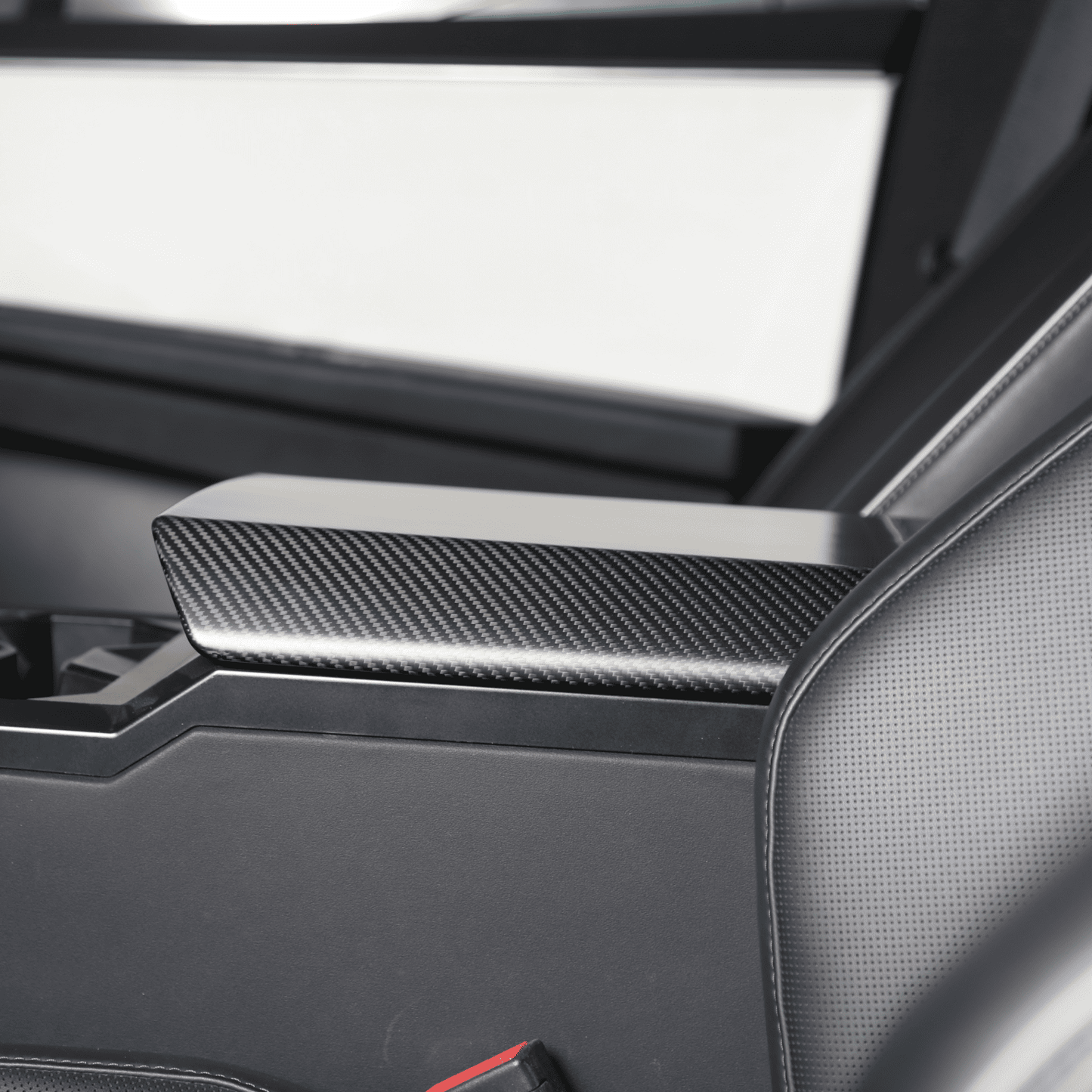 [Real Carbon Fiber] Armrest Cover For Cybertruck